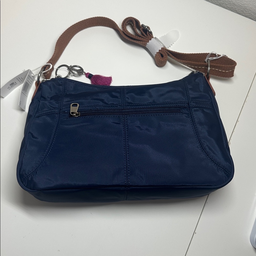 The Sak Esperato Nylon Hobo Crossbody Navy NWT - Picture 5 of 11
